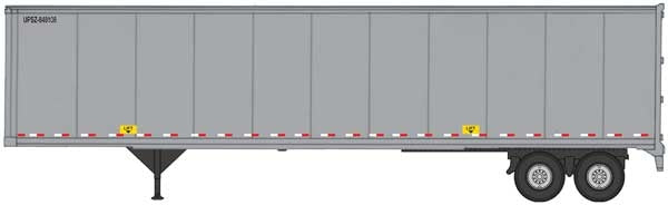 Walthers SceneMaster 949-2212 HO Scale 45' Stoughton Trailer United Parcel Service UPSZ Gray 2-Pack