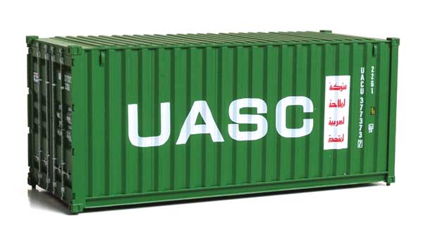 Walthers SceneMaster 949-8076 HO Scale 20' Corrugated Intermodal Container UASC