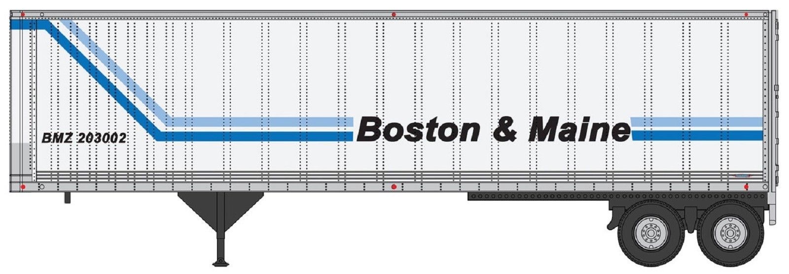 Walthers SceneMaster 949-2502 HO Scale 40' Trailmobile Trailer Boston and Maine B&M