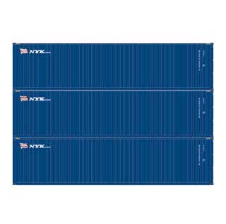 Athearn 27049 HO Scale 40' High Cube Container NYK 3 Pack