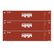 Athearn 28036 HO Scale 45' Container HMM/KOBC KOCU #1 3 Pack
