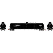 Athearn 3581 N Scale 33,000 Gallon Tank Car Procor "Late" PROX 29777