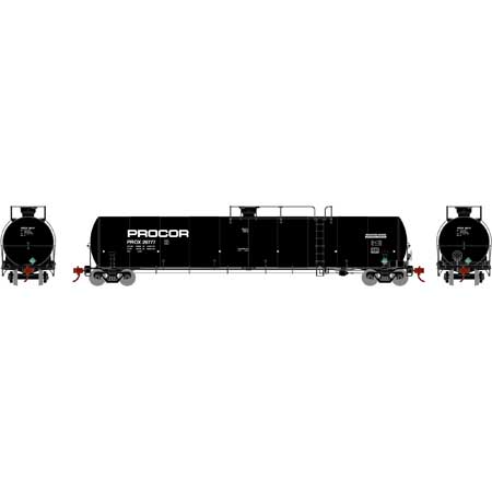 Athearn 3581 N Scale 33,000 Gallon Tank Car Procor "Late" PROX 29777