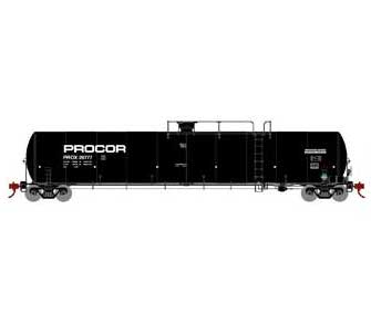 Athearn 3581 N Scale 33,000 Gallon Tank Car Procor "Late" PROX 29777
