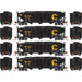 Athearn 15155 HO Scale 40' 3 Bay Ribbed Hopper with Load Chessie System B&O 4 Pack #2