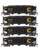 Athearn 15155 HO Scale 40' 3 Bay Ribbed Hopper with Load Chessie System B&O 4 Pack #2