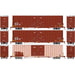 Athearn 75256 HO Scale 60' Gunderson High Cube Boxcar TTX TOBX 3 Pack