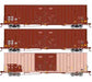 Athearn 75256 HO Scale 60' Gunderson High Cube Boxcar TTX TOBX 3 Pack