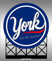 Micro Structures 443852 York Peppermint Pattie Girl Animated Neon Billboard (Small HO and N)