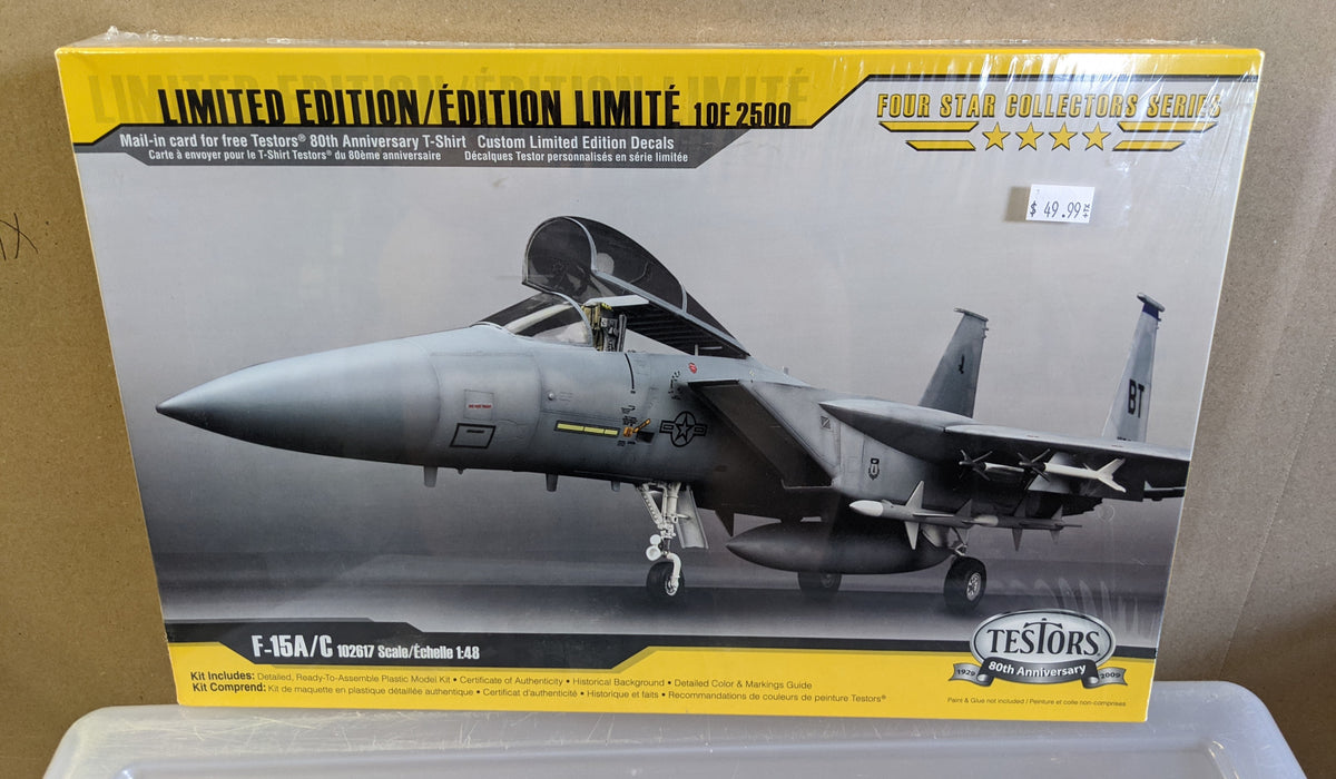 Testors 102617 1/48 F-15A/C Limited Edition NOS Sealed