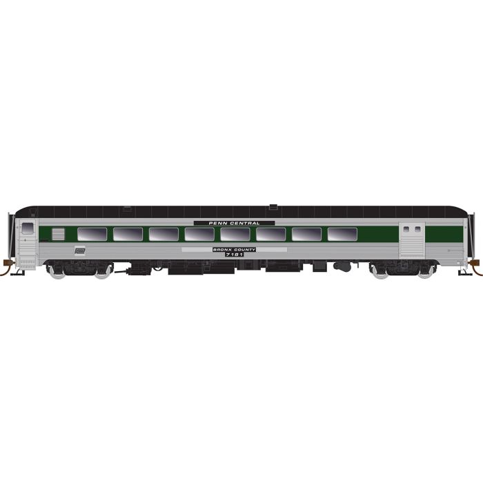 Rapido Trains 134023 HO Scale County Car with Baggage Penn Central 7186 Fairfield County