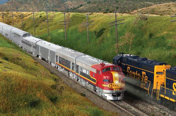 Walthers 920-825 HO Scale Late 1960's Santa Fe Super Chief El Capitan Deluxe Edition Set 1
