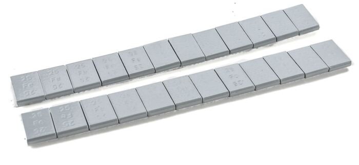 A-Line 13003 Flat Steel Stick On Weight for Freight Cars 1/2"x3/4"x1/8" 24 Pack