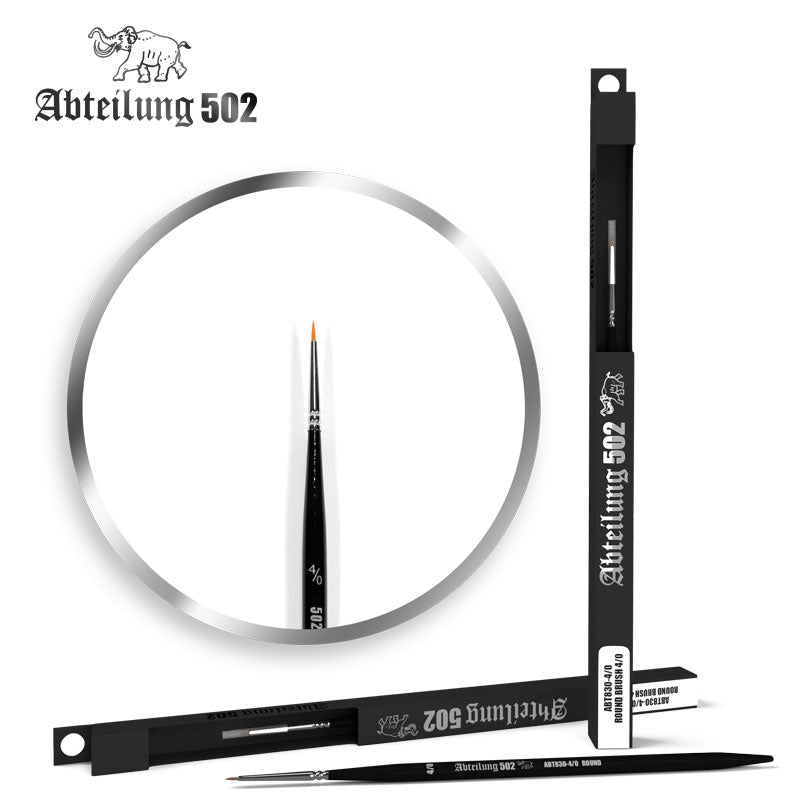 Abteilung 502 83040 Size 4/0 Synthetic Round Brush