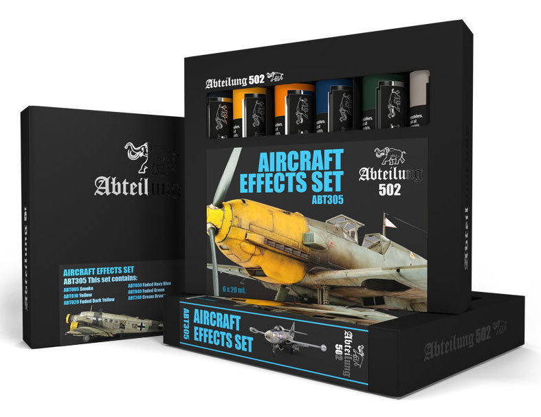 Abteilung 502 305 Aircraft Effects Weathering Oil Paint Set (6 Colors) 20ml Tubes