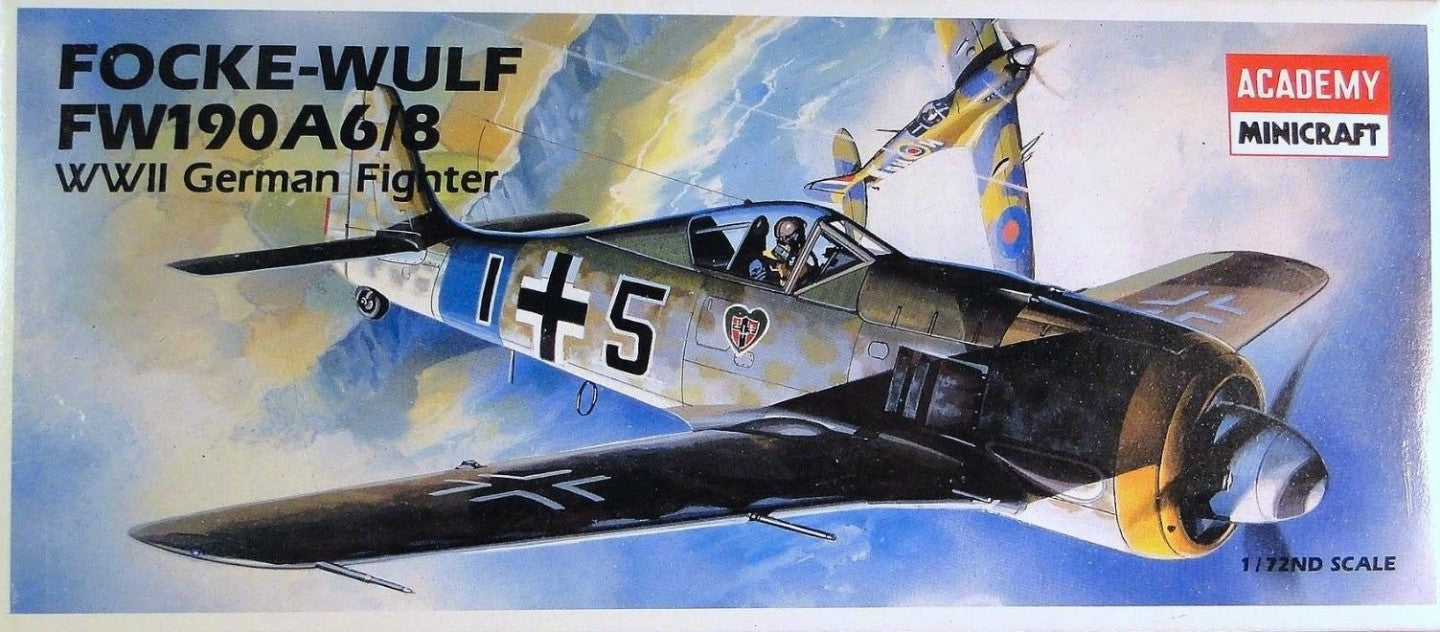 Academy Minicraft Models 2120 1/72 Focke-Wulf FW190A6/8 WWII German Fighter - NOS
