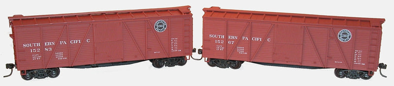 Accurail 1218 HO Scale 40' Wood Boxcar Kit Southern Pacific SP 2 Pack - NOS