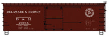 Accurail 1410 HO Scale 40' USRA Wood Double Sheathed Boxcar Delaware & Hudson Kit