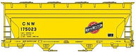 Accurail 2201 HO ACF 2-Bay Covered Hopper Chicago & North Western "Yellow" CNW 175023 Kit