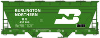 Accurail 2205 HO Scale ACF 2 Bay Covered Hopper Burlington Northern BN 437109 Kit