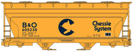 Accurail 2210 HO Scale ACF 2 Bay Covered Hopper Kit Chessie System B&O 605238