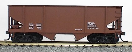 Accurail 2398 HO Scale Canton Car Co 55 Ton 2 Bay Open Hopper Kit Red Data Only NOS