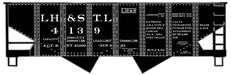 Accurail 2437 HO Scale USRA Twin Hopper Louisville Henderson & St. Louis LH&Stl Kit