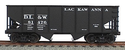 Accurail 25031 HO Scale USRA 55 Ton 2 Bay Open Hopper Kit Lackawanna DL&W - NOS
