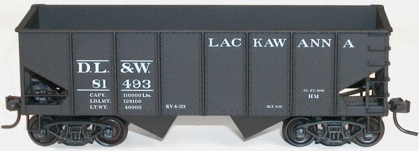 Accurail 25032 HO Scale USRA 55 Ton 2 Bay Open Hopper Kit Lackawanna DL&W - NOS