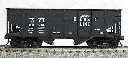 Accurail 2538 HO Scale 55 Ton 2 Bay Open Hopper Kit Atlantic Coast Line ACL - NOS