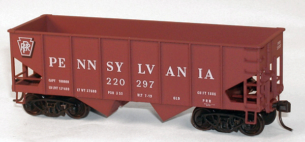 Accurail 25441 HO Scale USRA 55 Ton 2 Bay Open Hopper Kit Pennsylvania "Shadow Keystone" PRR - NOS
