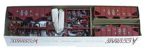 Accurail 2561 HO Scale USRA 55 Ton 2 Bay Hopper Kit Santa Fe ATSF 3 Pack - NOS