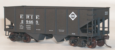 Accurail 2565 HO Scale USRA 55 Ton 2 Bay Open Hopper Kit Erie - NOS