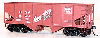Accurail 2670 HO Scale 55 Ton 2 Bay Open Hopper Kit Burlington C&S