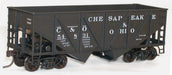 Accurail 27041 HO Scale Wood Side 2 Bay Open Hopper Kit Chesapeake & Ohio C&O - NOS