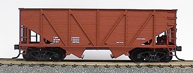 Accurail 2799 HO Scale Wood Side 2 Bay Open Hopper Kit Red Oxide Data Only- NOS