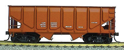 Accurail 2899 HO Scale Panel Side 2 Bay Open Hopper Kit Oxide Data Only - NOS