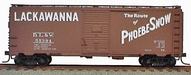 Accurail 3527 HO Scale AAR 40' Boxcar Kit Lackawanna "Phoebe Snow" DL&W - NOS