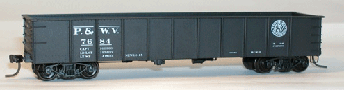Accurail 37039 HO Scale 41' Steel Gondola Kit Pittsburgh & West Virginia 2 Pack