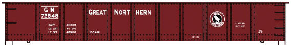 Accurail 37122 HO Scale 41' AAR Steel Gondola Kit Great Northern GN - NOS