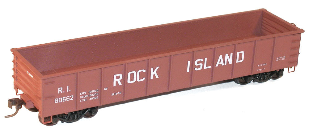 Accurail 3756 HO Scale 41' AAR Steel Gondola Kit Rock Island RI - NOS