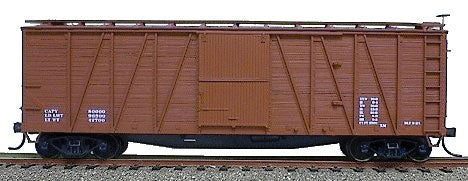 Accurail 4398 HO Scale 40' Outside Braced Boxcar Kit Mineral Red Data Only - NOS