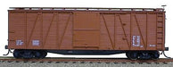 Accurail 4398 HO Scale 40' Outside Braced Boxcar Kit Mineral Red Data Only - NOS