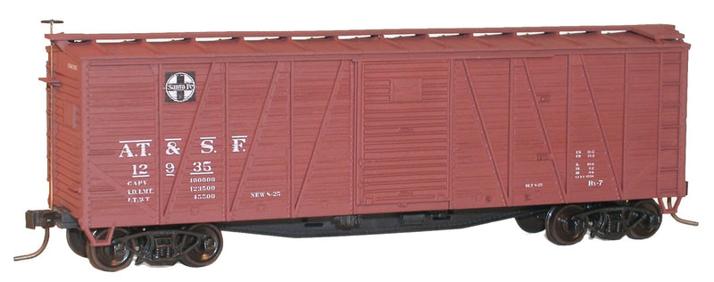 Accurail 45012 HO Scale 40' Outside Braced Boxcar Kit Santa Fe ATSF - NOS