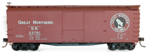 Accurail 46044 HO Scale 40' Double Sheathed Wood Boxcar Kit Great Northern GN - NOS