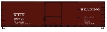 Accurail 4648 HO 40' USRA Double Sheathed Wood  Boxcar Kit Reading RDG 100429
