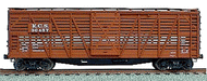Accurail 4718 HO Scale 40' Wood Stock Car Kit Kansas City Southern KCS - NOS