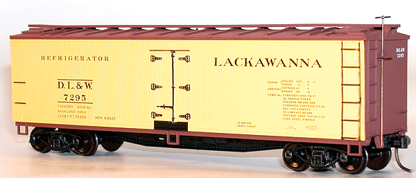 Accurail 4837 HO Scale 40' Wood Reefer Kit Lackawana DL&W - NOS — White ...