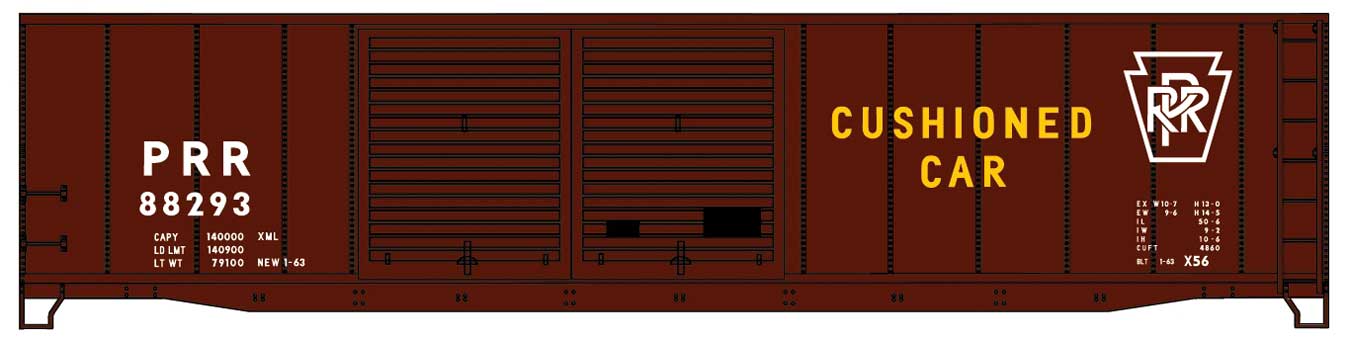Accurail 5240 HO Scale 50' AAR Riveted Double Plug Door Boxcar Pennsylvania PRR