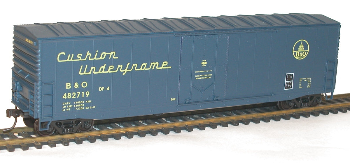 Accurail 5826 HO Scale 50' AAR Plug Door Boxcar Baltimore and Ohio B&O 482719 Kit